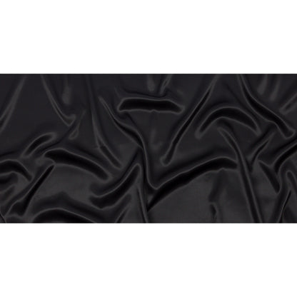 Sustainable Viscose Fluid Satin - Black - Mood Exclusive Elliana Collection