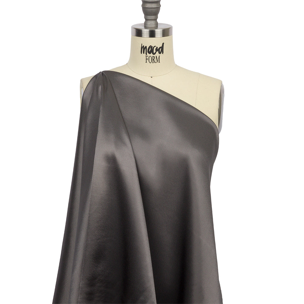 Sustainable Viscose Fluid Satin - Slate - Mood Exclusive Elliana Collection - Drape