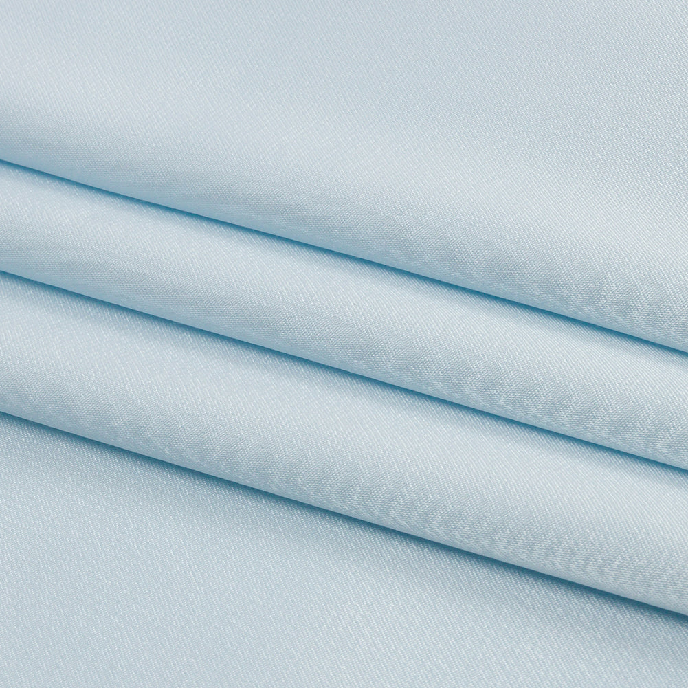 Sustainable Viscose Fluid Satin - Powder Blue - Mood Exclusive Elliana Collection