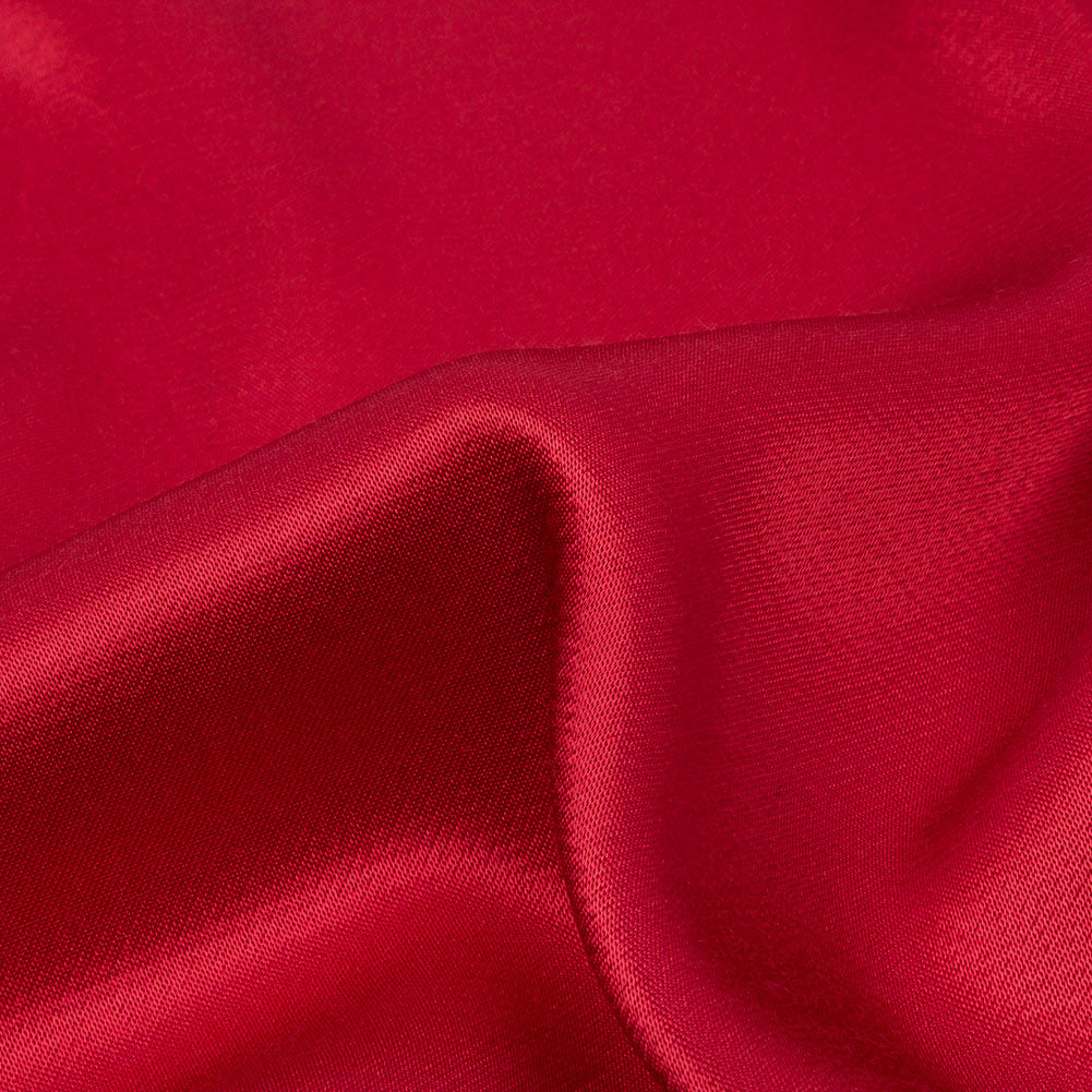 Sustainable Viscose Fluid Satin - Red - Mood Exclusive Elliana Collection