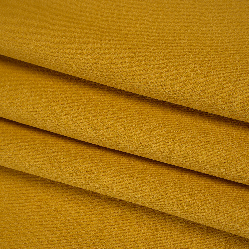 Luxe Recycled Polyester Crepe - Gold - Mood Exclusive Celastrina Collection - Folded