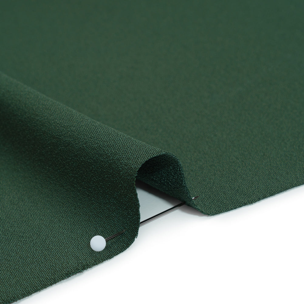 Luxe Recycled Polyester Crepe - Hunter Green - Mood Exclusive Celastrina Collection - Detail