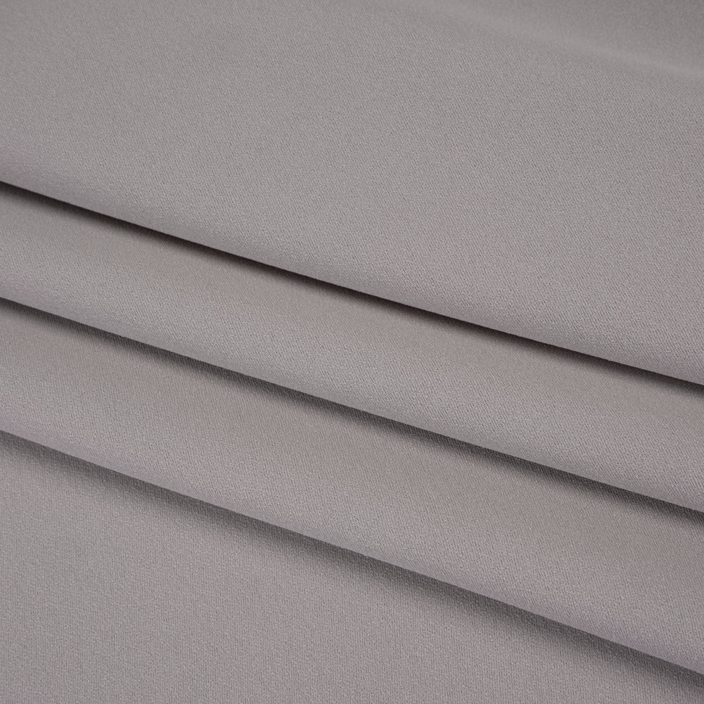 Luxe Recycled Polyester Crepe - Silver - Mood Exclusive Celastrina Collection - Folded