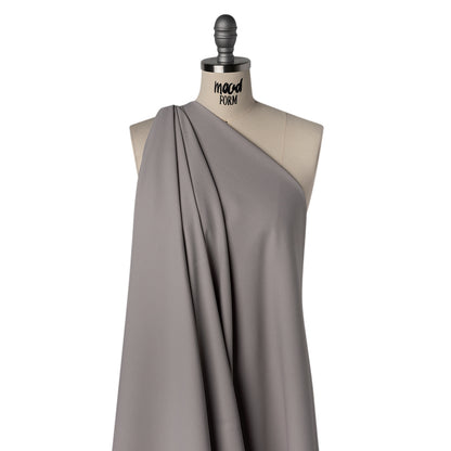 Luxe Recycled Polyester Crepe - Silver - Mood Exclusive Celastrina Collection