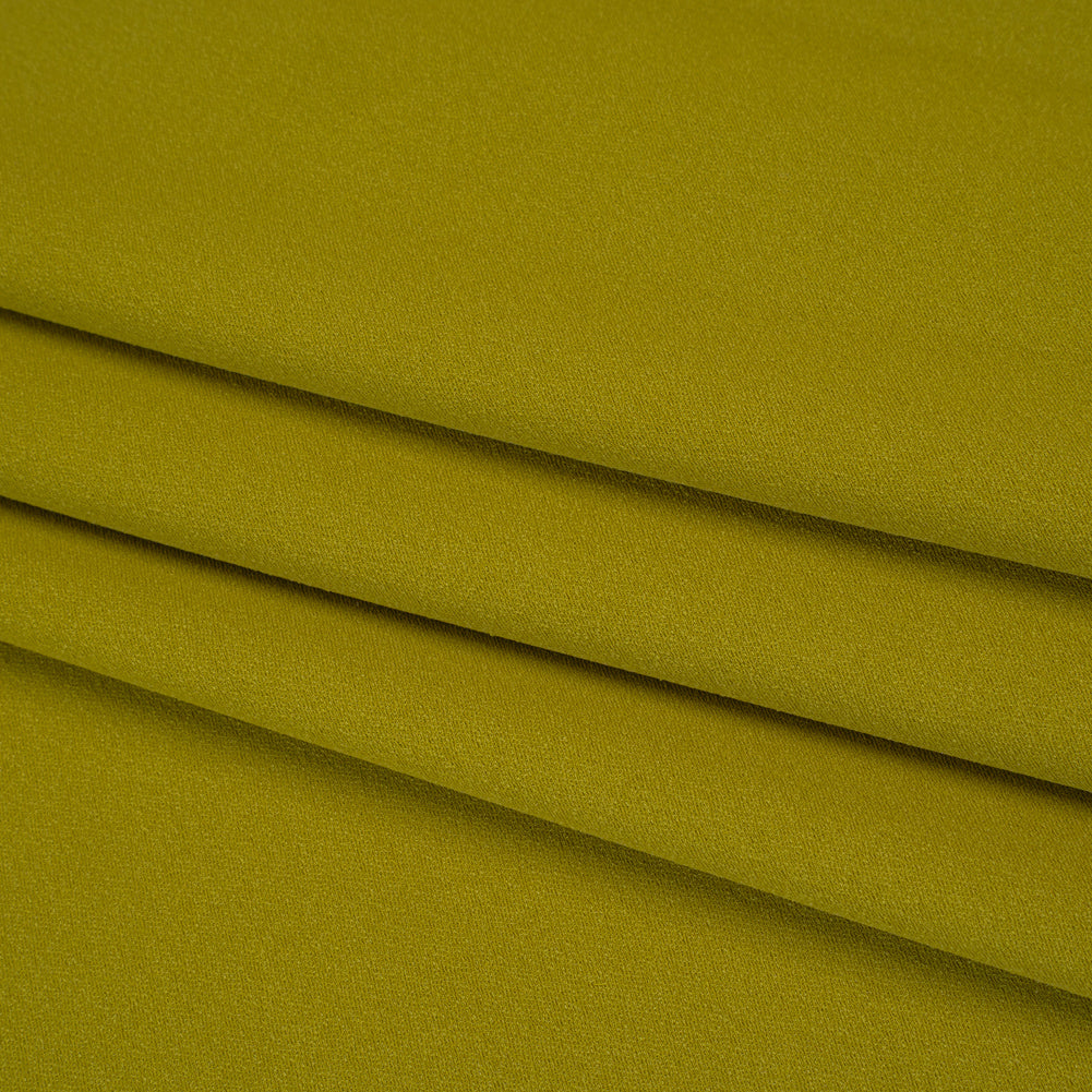 Luxe Recycled Polyester Crepe - Kiwi Green - Mood Exclusive Celastrina Collection - Folded