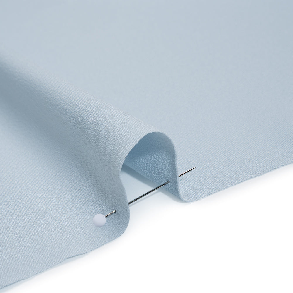 Luxe Recycled Polyester Crepe - Powder Blue - Mood Exclusive Celastrina Collection - Detail