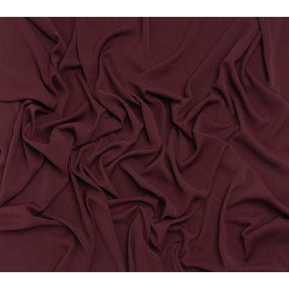 Luxe Recycled Polyester Crepe - Burgundy - Mood Exclusive Celastrina Collection