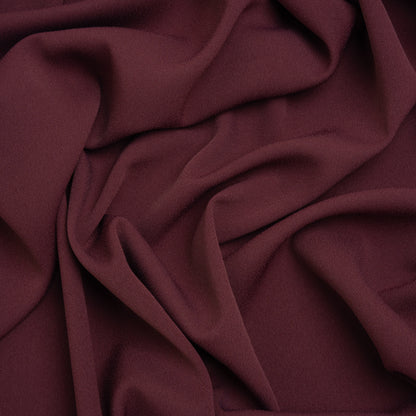 Luxe Recycled Polyester Crepe - Burgundy - Mood Exclusive Celastrina Collection