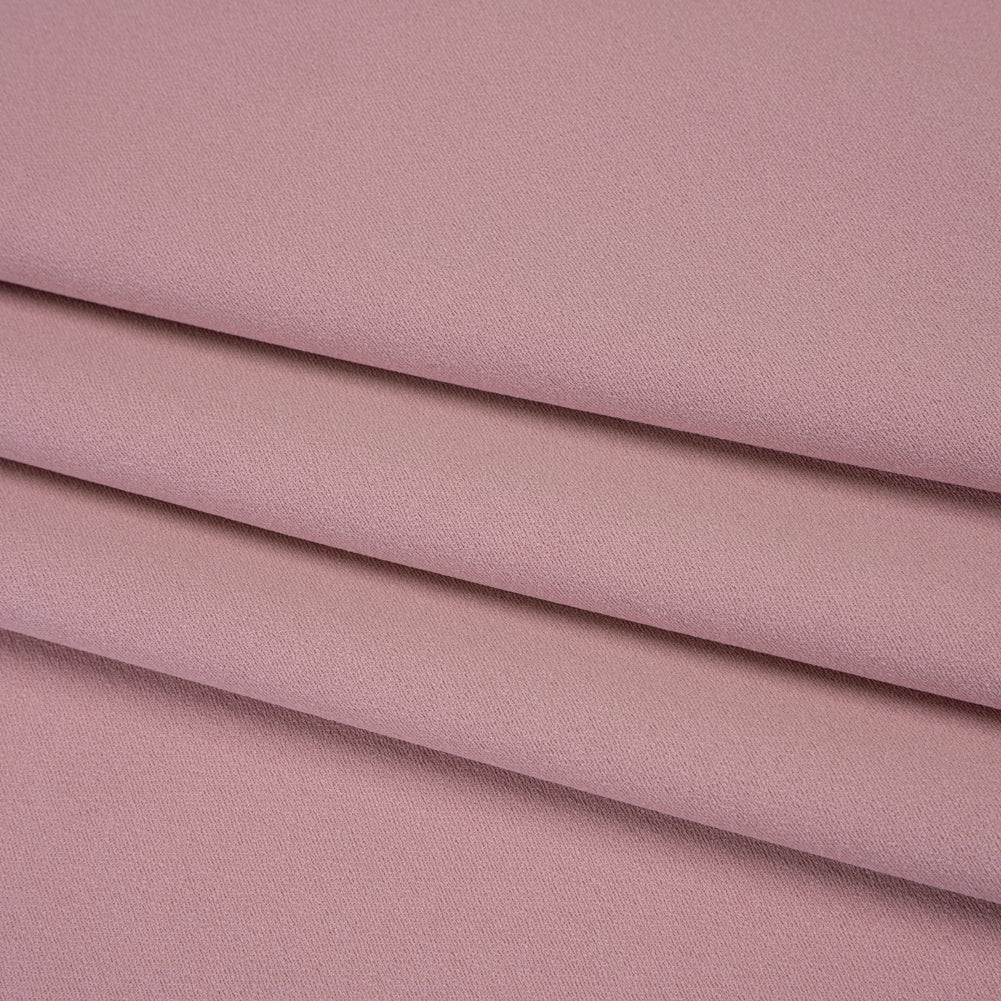 Luxe Recycled Polyester Crepe - Mauve - Mood Exclusive Celastrina Collection - Folded