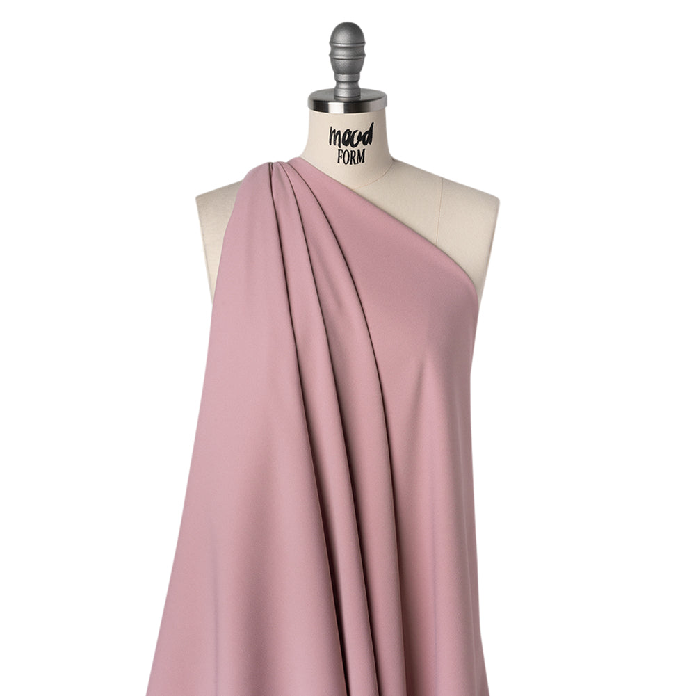 Luxe Recycled Polyester Crepe - Mauve - Mood Exclusive Celastrina Collection - Drape