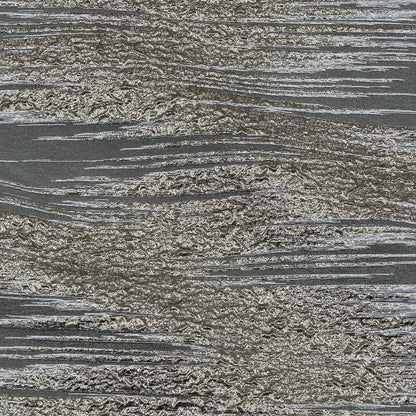 Metallic Silver and White Sleek Streaks Luxury Burnout Brocade