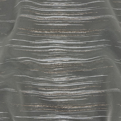 Metallic Silver and White Striated Lines Luxury Burnout Brocade