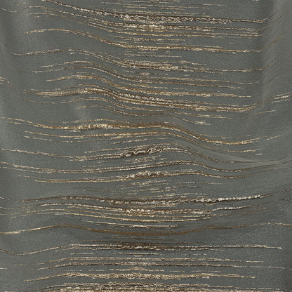 Metallic Gold and Beige Striated Lines Luxury Burnout Brocade