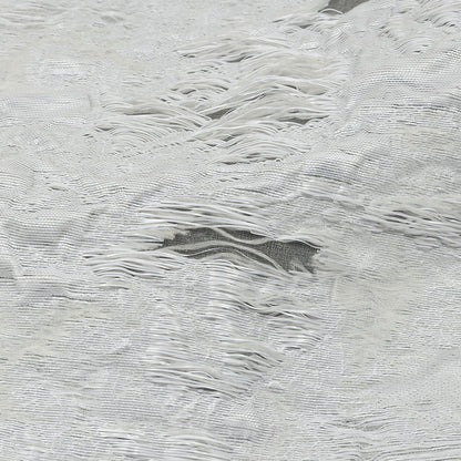 Metallic White Abstract Luxury Burnout Brocade