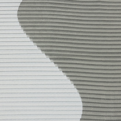 Metallic White Waves Pleated Luxury Burnout Brocade