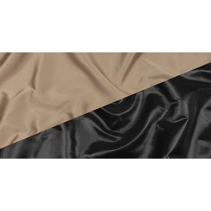 Olwyn Metallic Charcoal and Nude Double Faced Luxury Mikado