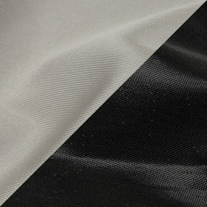 Olwyn Metallic Charcoal and Pale Gray Double Faced Luxury Mikado