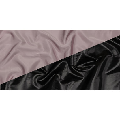Olwyn Metallic Black and Dawn Pink Double Faced Luxury Mikado
