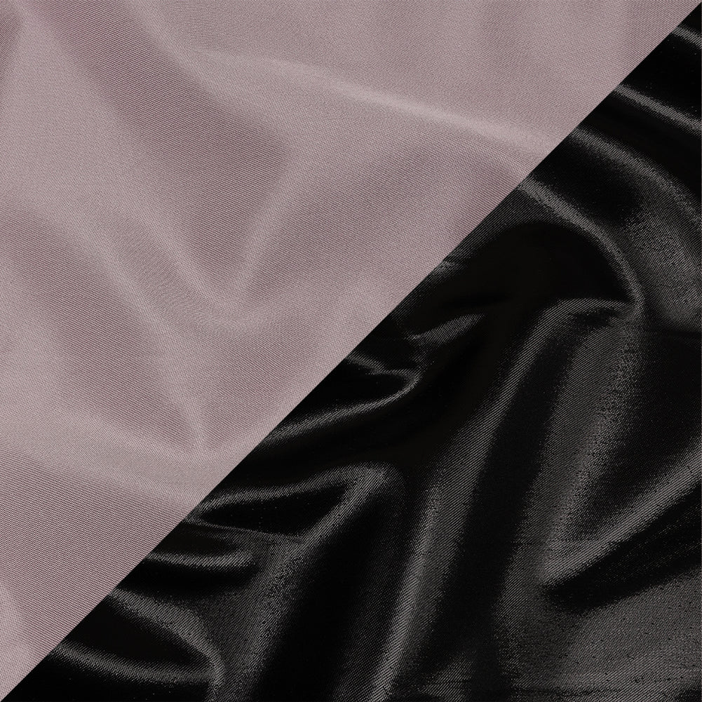 Olwyn Metallic Black and Dawn Pink Double Faced Luxury Mikado