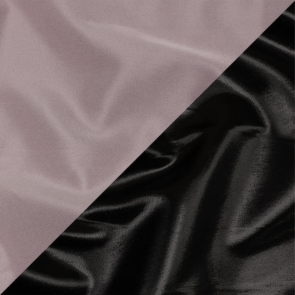Olwyn Metallic Black and Dawn Pink Double Faced Luxury Mikado