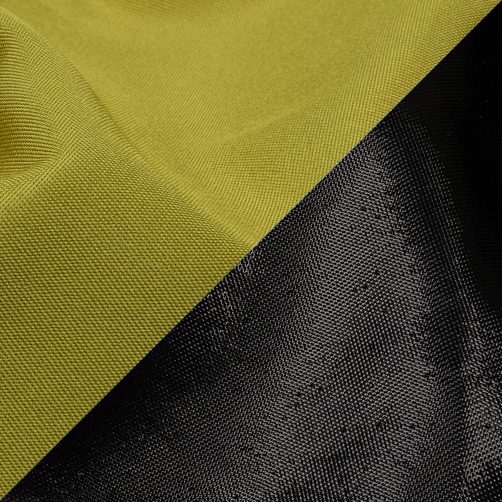 Olwyn Metallic Black and Yellow Double Faced Luxury Mikado