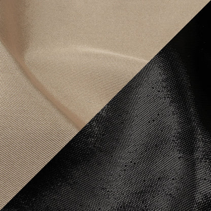 Olwyn Metallic Black and Beige Double Faced Luxury Mikado