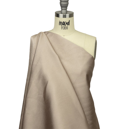 Olwyn Metallic Black and Beige Double Faced Luxury Mikado