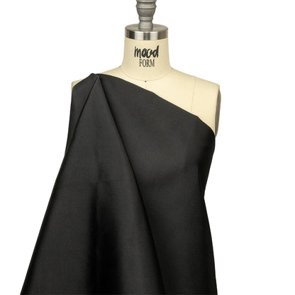 Olwyn Metallic Black Double Faced Luxury Mikado