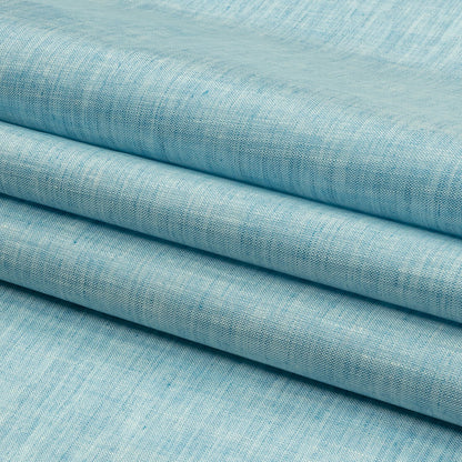 Light Blue Linen Oilcloth Folded