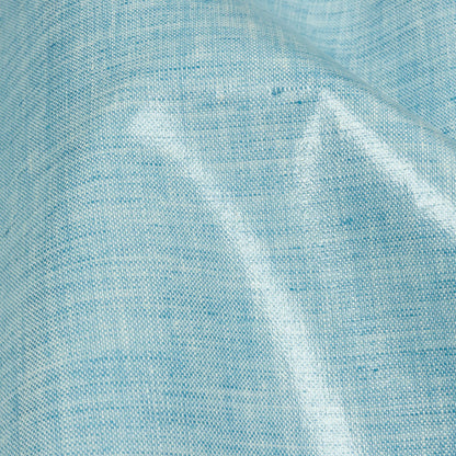 Light Blue Linen Oilcloth Detail