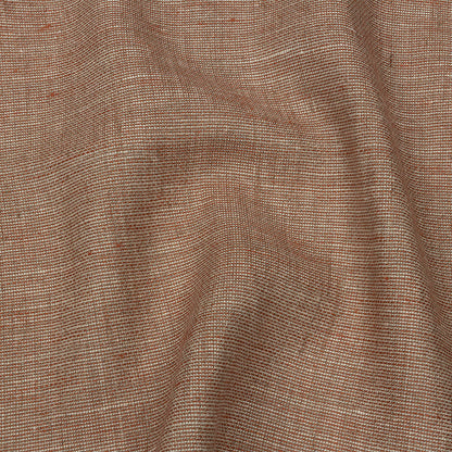 Cinnamon and Beige Tweedy Linen Woven