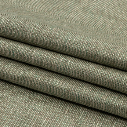 Fern and Natural Tweedy Linen Woven Folded