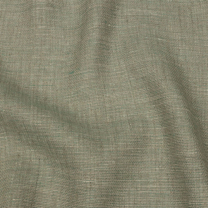 Fern and Natural Tweedy Linen Woven