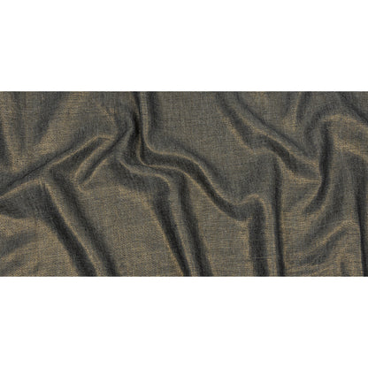 Metallic Gold and True Navy Foiled Medium Weight Linen Woven Full