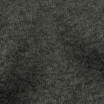 Famous Designer Heathered Gray Blended Wool Double Knit