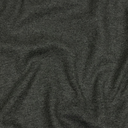 Famous Designer Heathered Gray Blended Wool Double Knit