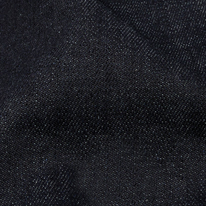 Italian Dark Indigo Cotton Twill Denim Detail