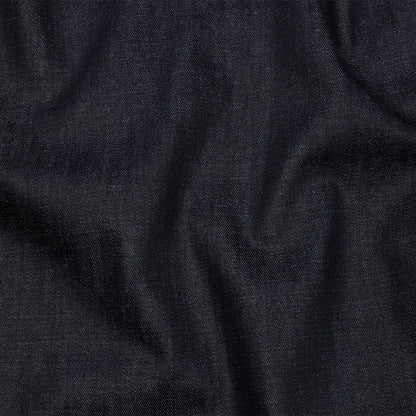 Italian Dark Indigo Cotton Twill Denim