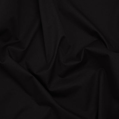 Stretch Cotton and Viscose Twill by Theory - Black - Designer Deadstock Drape
