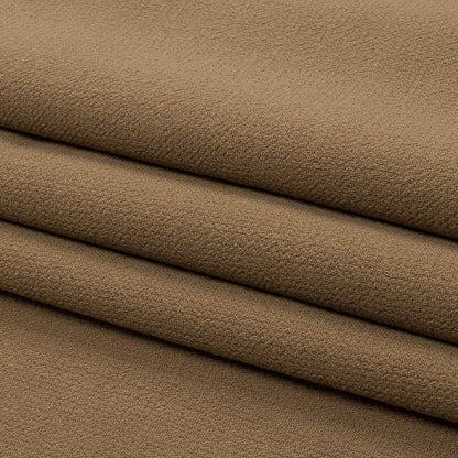 Tan Wool Crepe Double Cloth Folded
