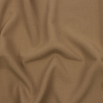 Tan Wool Crepe Double Cloth