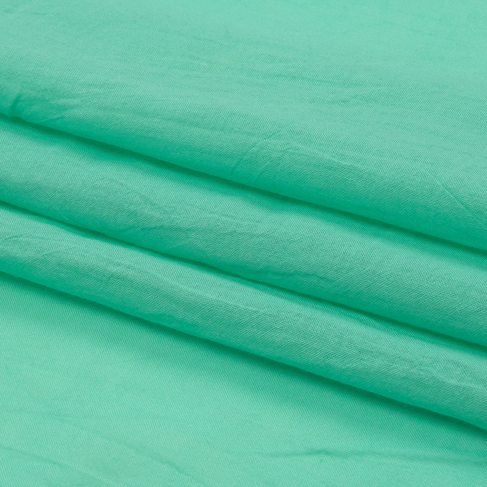 Bright Mint Cotton Voile Folded