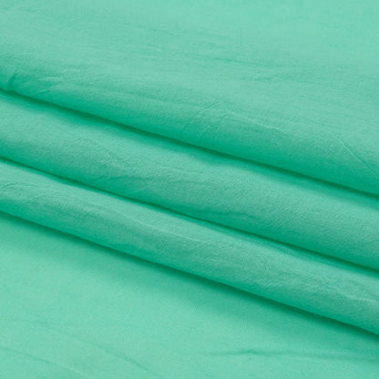 Bright Mint Cotton Voile Folded