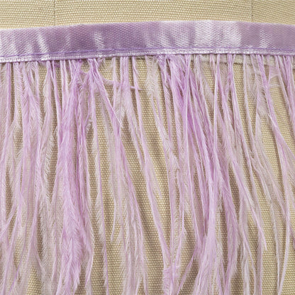 Ostrich Feather Fringe Trim 5" Single Ply - Lilac - Aviana Collection