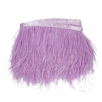 Ostrich Feather Fringe Trim 5" Single Ply - Lilac - Aviana Collection