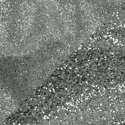 Double Faced Glitter Tulle - Silver - Gala Collection