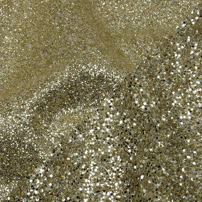 Double Faced Glitter Tulle - Champagne - Gala Collection