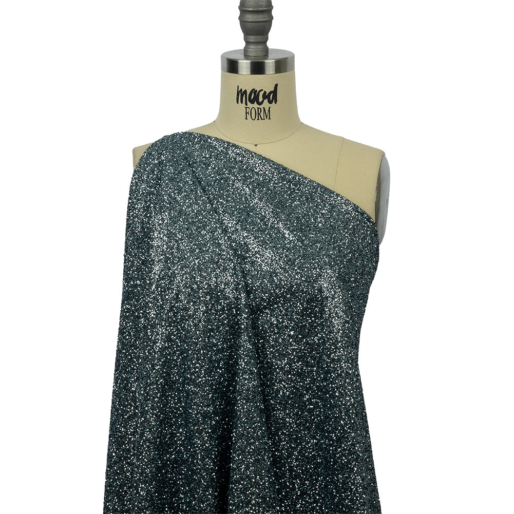 Double Faced Glitter Tulle - Gunmetal - Gala Collection