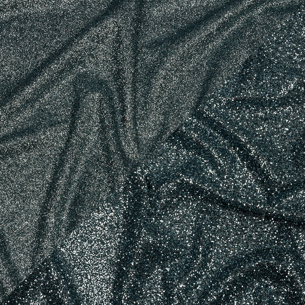Double Faced Glitter Tulle - Gunmetal - Gala Collection