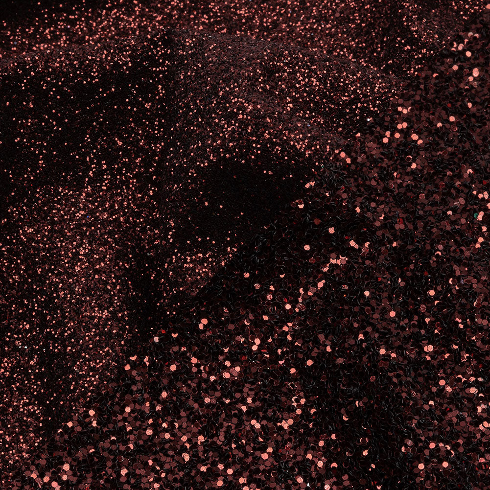 Double Faced Glitter Tulle - Burgundy - Gala Collection - Detail